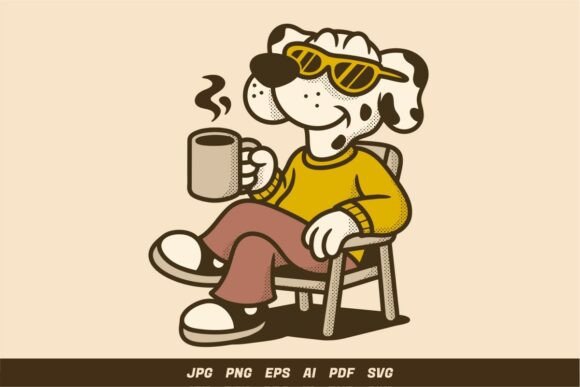 Retro Dog Coffee Design: An Embroidery Review