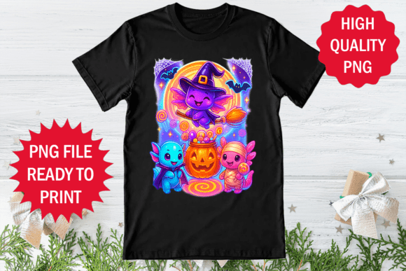 Review: Colorful Axolotl Playing Halloween Vibe