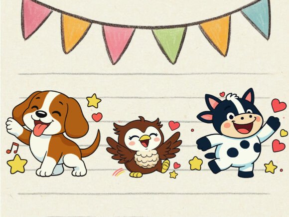 Review: Free 7 Kawaii Animal Collection Design