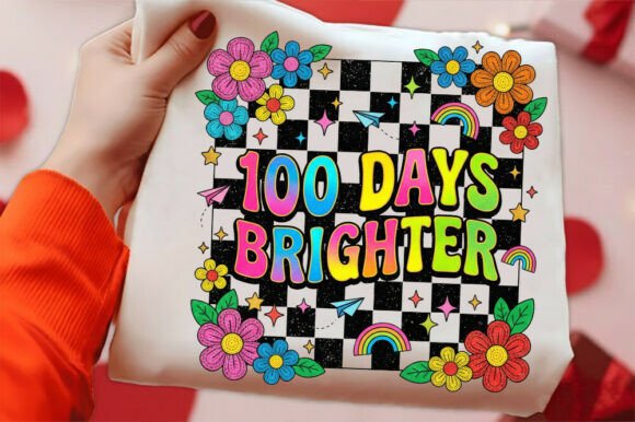 Reviewing the 100 Days of School Bright PNG Graphic