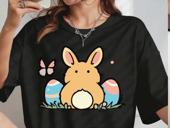 Reviewing the Cute Easter Bunny Sweatshirt PNG Design
