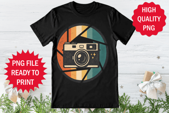 Reviewing the Photographer Retro T-Shirt PNG for Embroidery